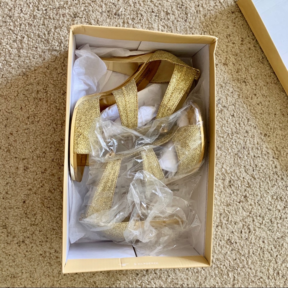 Michael Kors Gold Heels